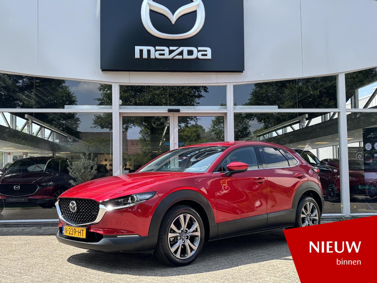 Mazda CX-30 - 2.0 e-SkyActiv-X M Hybrid Luxury 1e Eig., Dealer ondh, 186 PK, Navigatie, Leer, A. Rij-cam - AutoWereld.nl