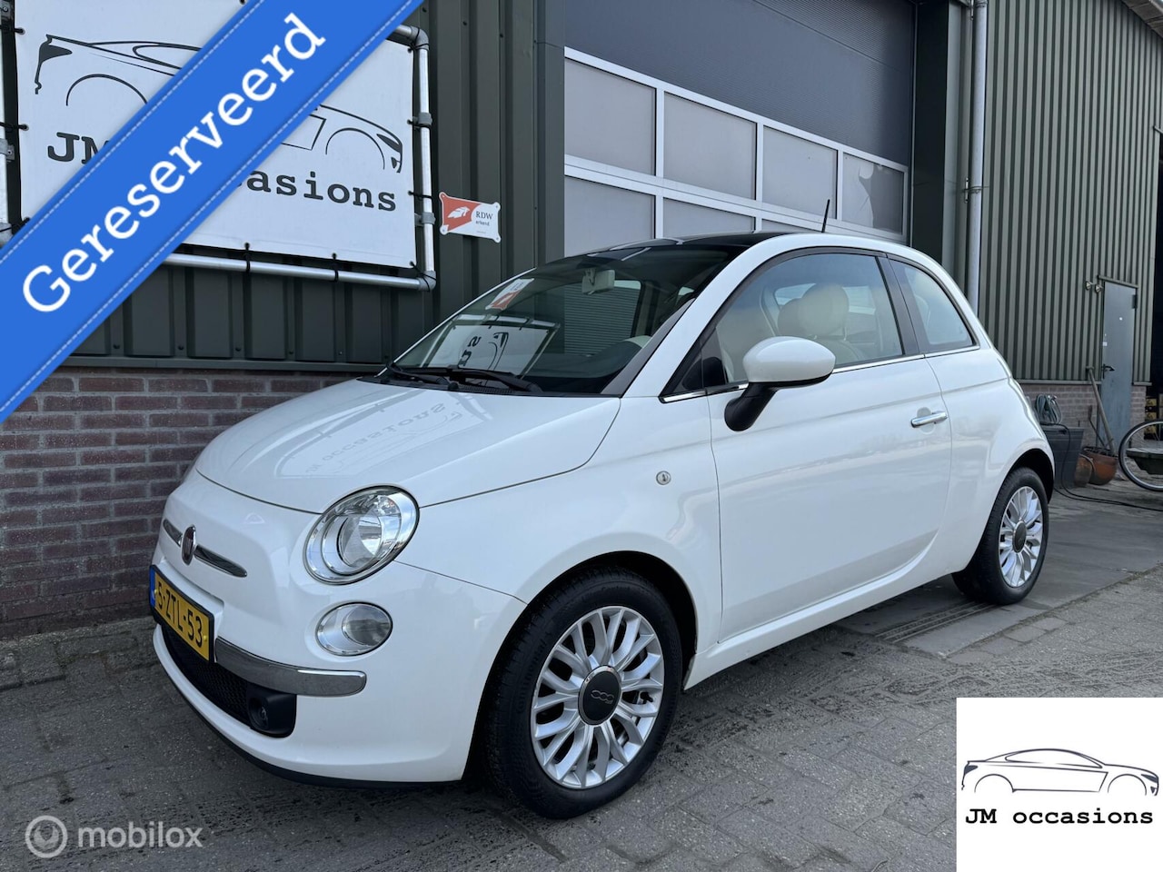 Fiat 500 - 0.9 TwinAir Turbo Perla|Pano|Airco|Bleu&me|PDC| - AutoWereld.nl