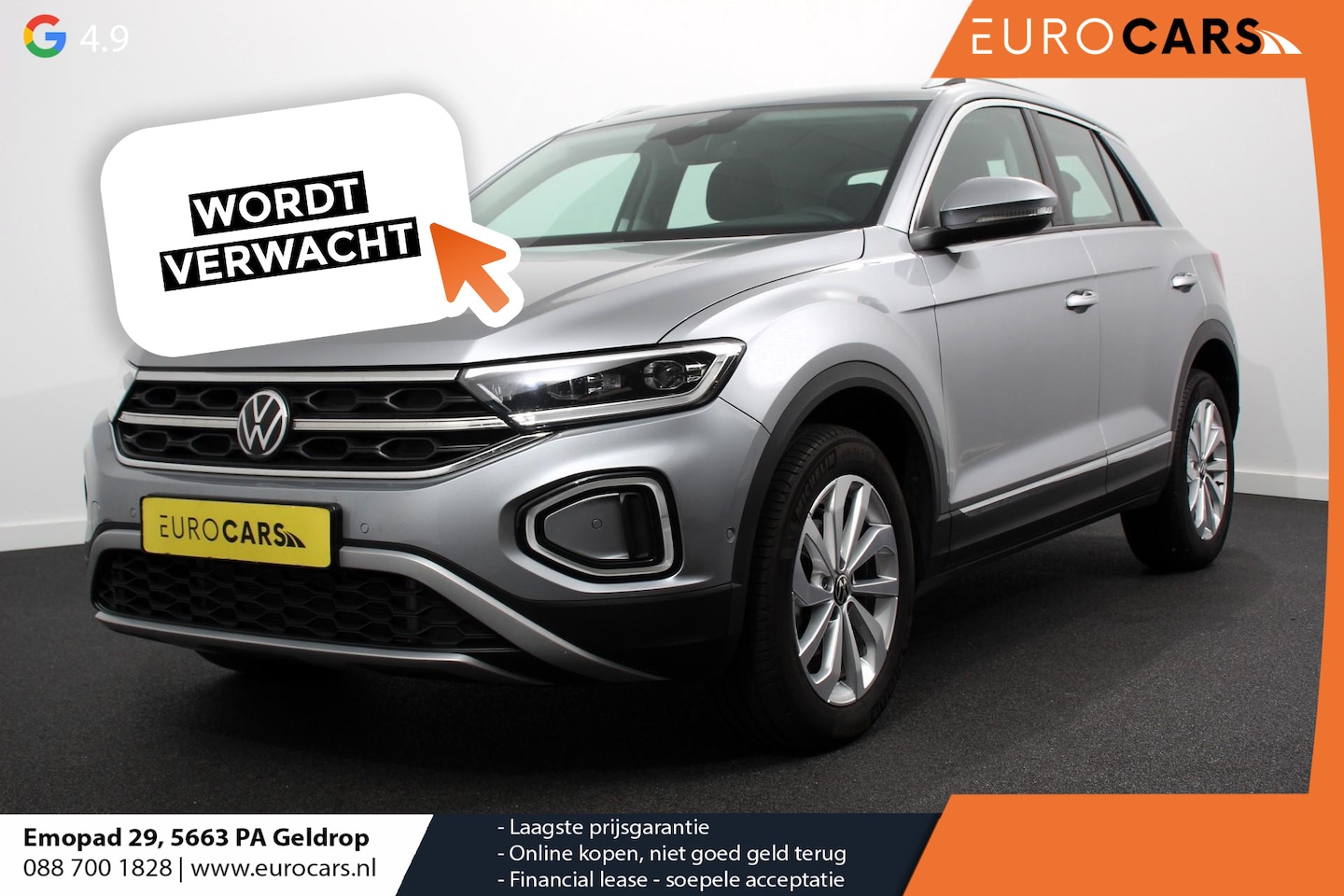 Volkswagen T-Roc - 1.5 TSI 150pk DSG Style Navigatie Apple Carplay/Android Auto Parkeersensoren Camera Adapti - AutoWereld.nl