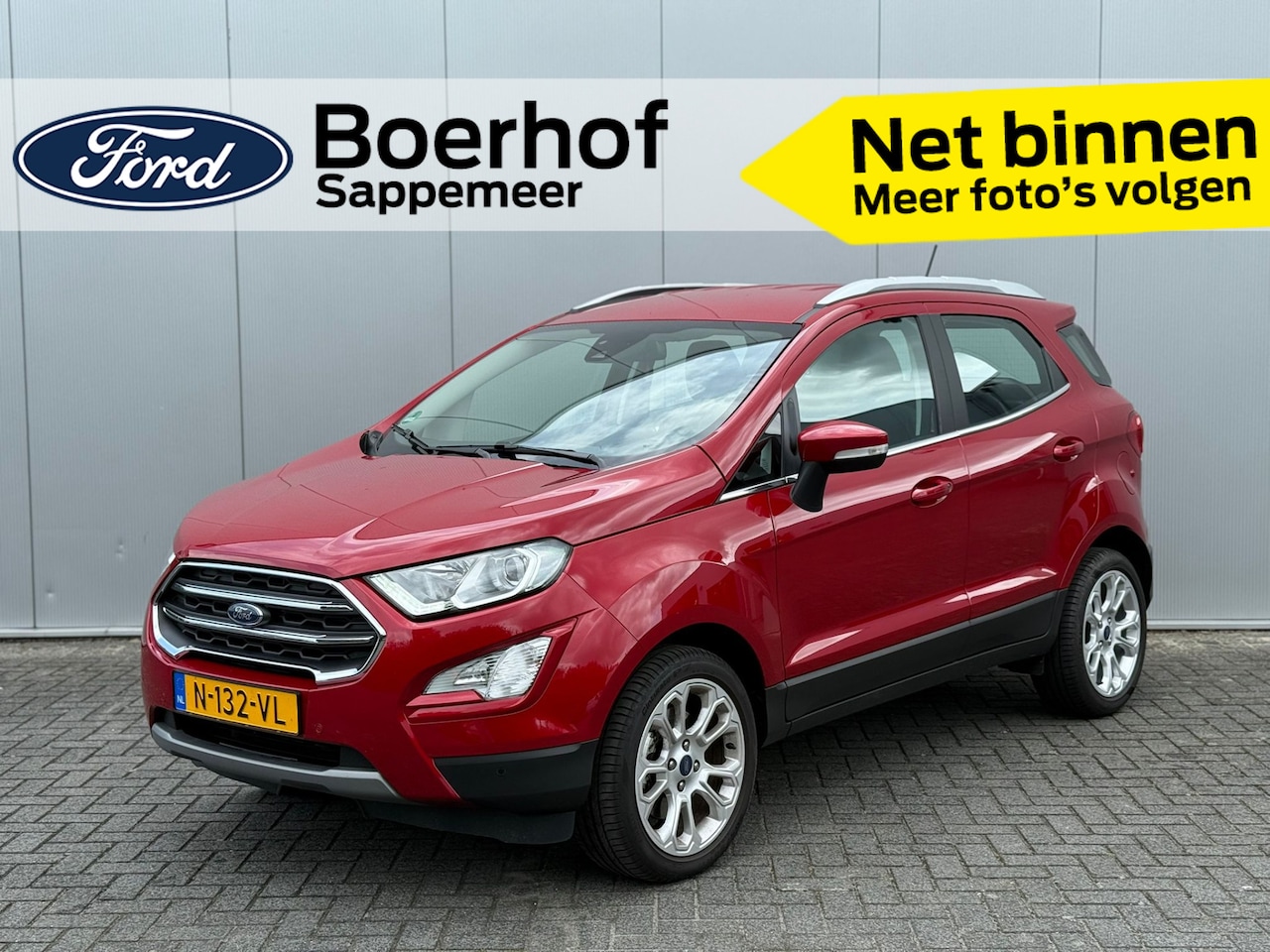 Ford EcoSport - 1.0 EcoBoost Titanium 125PK | Winterpack | B&O | Camera | BLISS | Keyless | Half leder | g - AutoWereld.nl