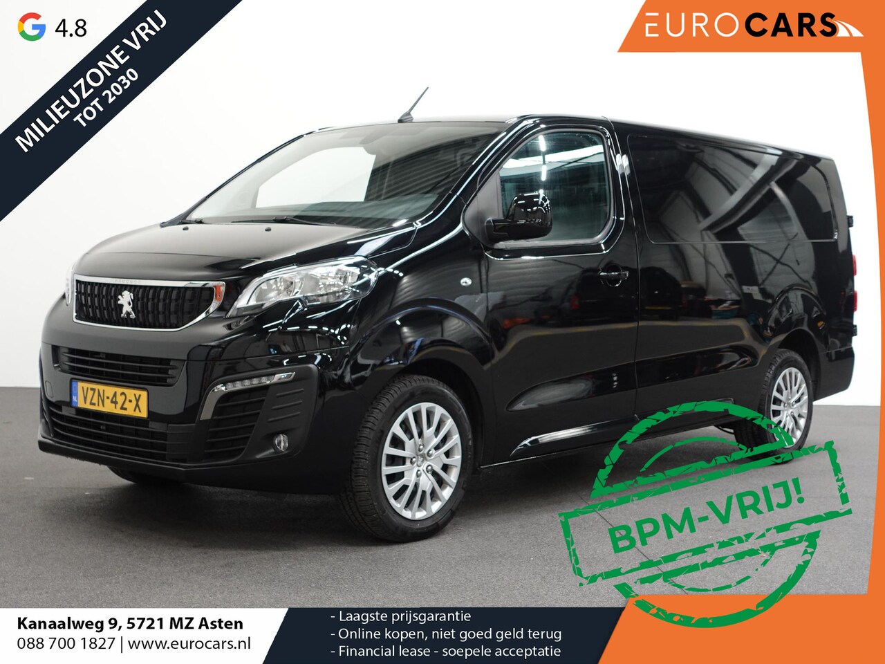 Peugeot Expert - 145pk L3 Automaat Navigatie Trekhaak Carplay Cruise control Airco parkeersensoren - AutoWereld.nl