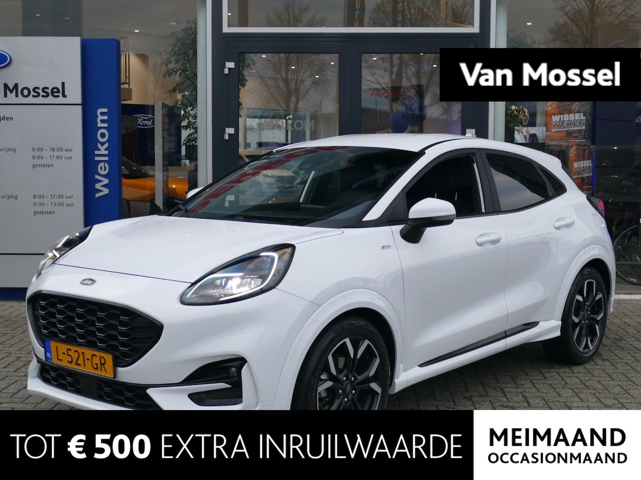 Ford Puma - 1.0 EcoBoost Hybrid ST-Line X | PARKEERSENSOREN | CAMERA | WINTERPACK | FROZEN WHITE | - AutoWereld.nl