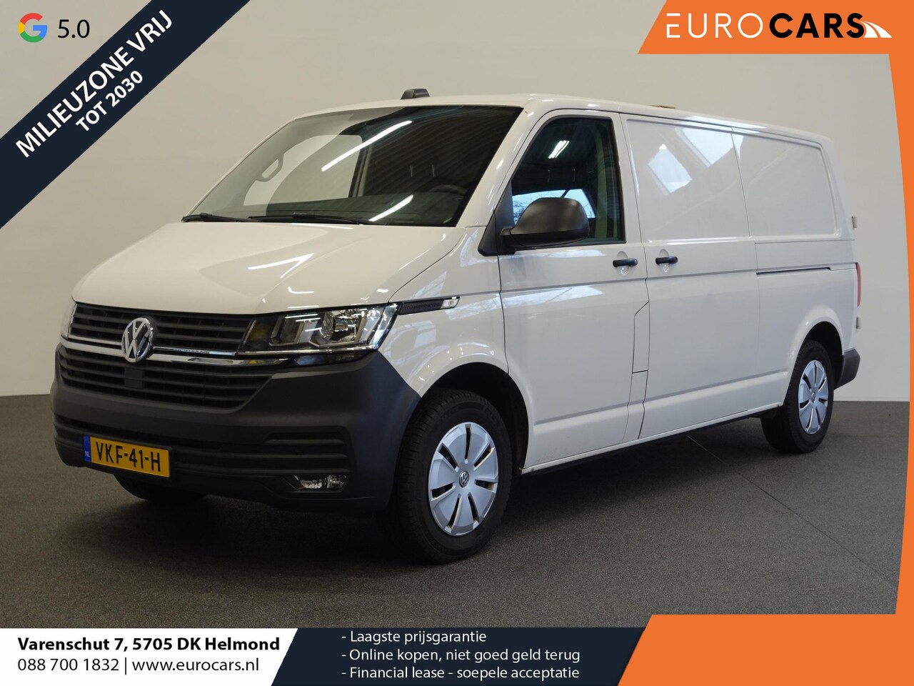 Volkswagen Transporter - 110pk L2H1 Executive 2x Schuifdeur Navigatie Cruisecontrol Airco - AutoWereld.nl