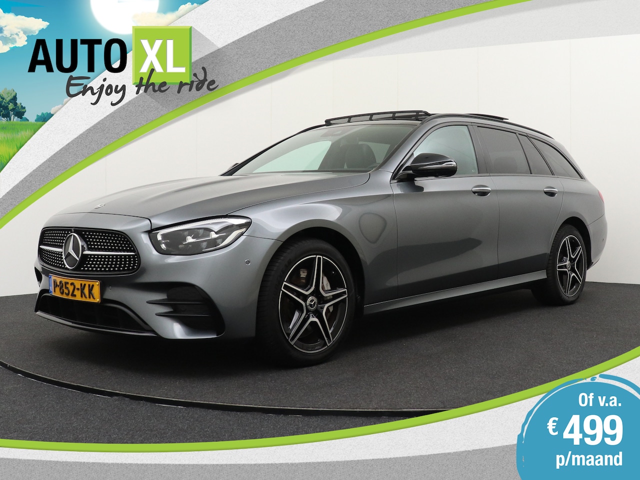 Mercedes-Benz E-klasse Estate - 300e AMG Pano-dak Burmester Leder Trekhaak - AutoWereld.nl