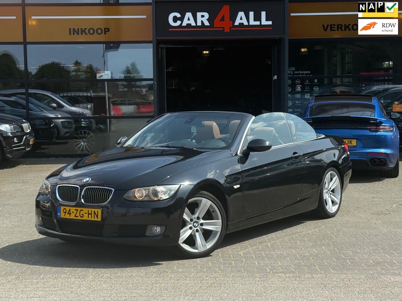 BMW 3-serie Cabrio - 320i High Executive LEDER/NAP/PDC/STLVRM/MEMORYSTOELEN/APK 06-06-2026 - AutoWereld.nl