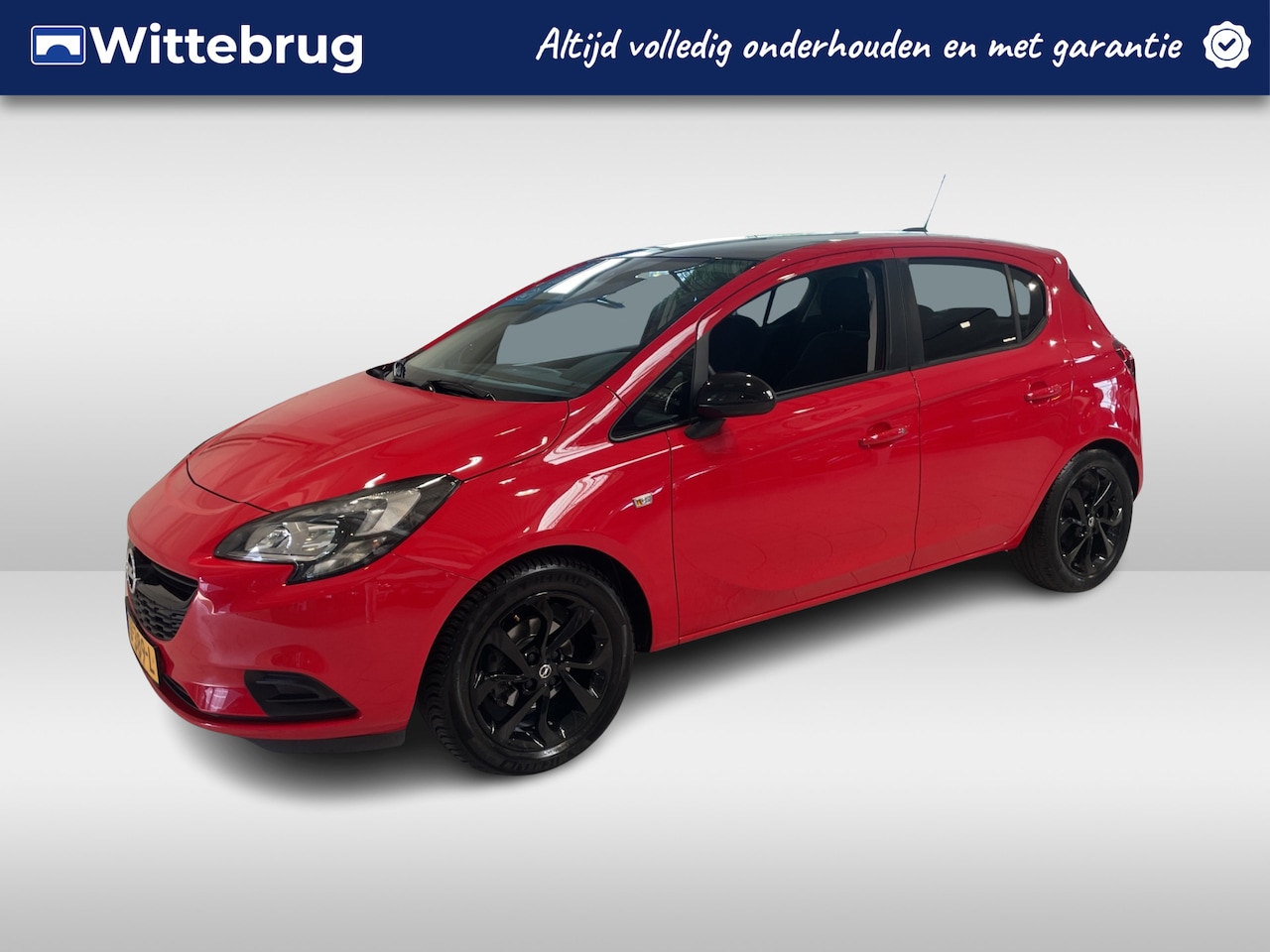 Opel Corsa - 1.4 Black Edition | Navigatie | Licht metalen velgen zwart | Zwart dak | Airco - AutoWereld.nl
