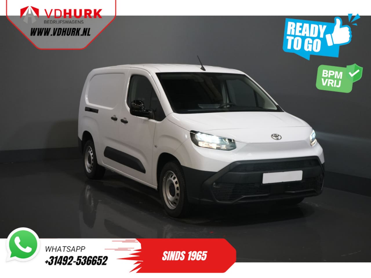 Toyota ProAce City - 1.5 130 pk Aut. L2 BPM VRIJ! LED/ Virtual Cockpit/ 3 pers./ Carplay/ Camera/ Climate/ PDC/ - AutoWereld.nl
