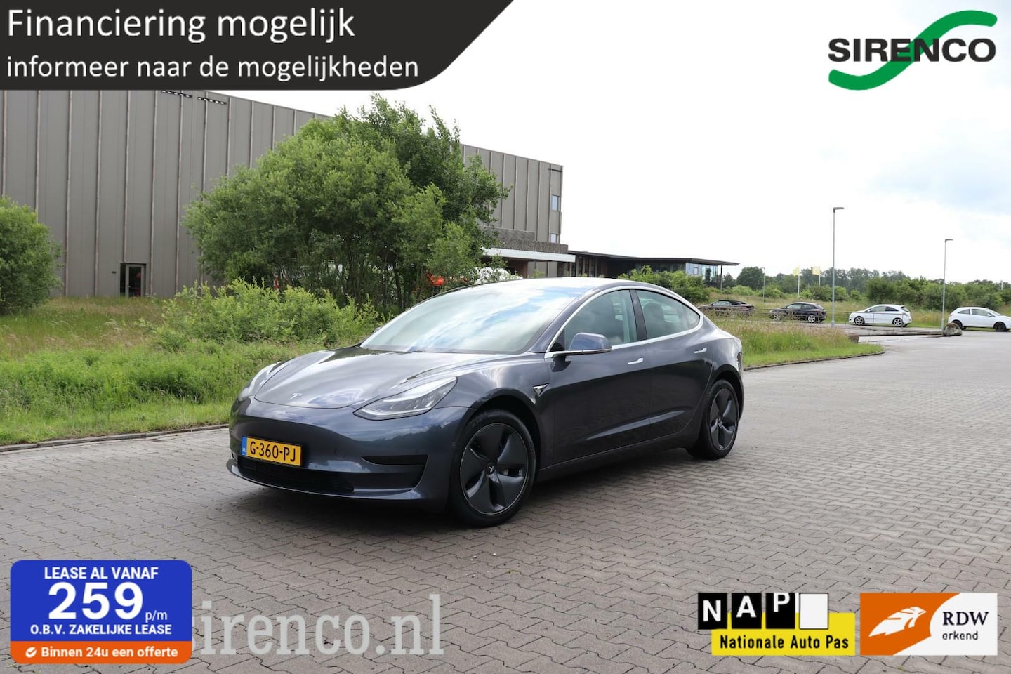 Tesla Model 3 - Standard RWD Plus 60 kWh | autopilot | stoelverwarming v+a | panodak |dab+ | 360 cam en si - AutoWereld.nl