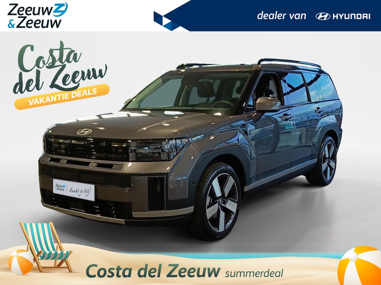 Hyundai Santa Fe - 1.6 T-GDI HEV Comfort Smart 7p. | MEERDERE KLEUREN! | ACTIE! - AutoWereld.nl