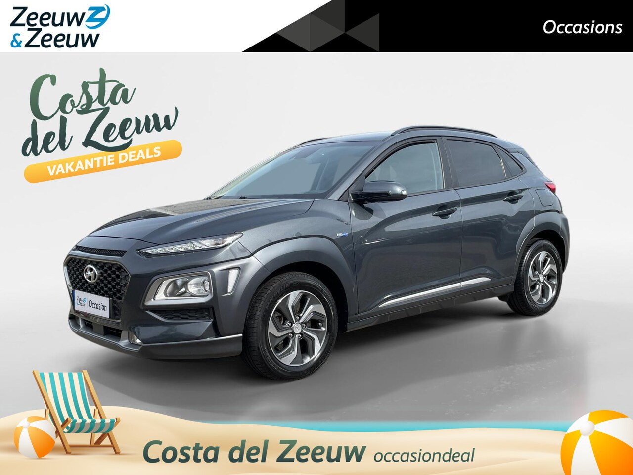 Hyundai Kona - 1.6 GDI HEV Fashion | Uitstekende staat! | Navi | Clima - AutoWereld.nl