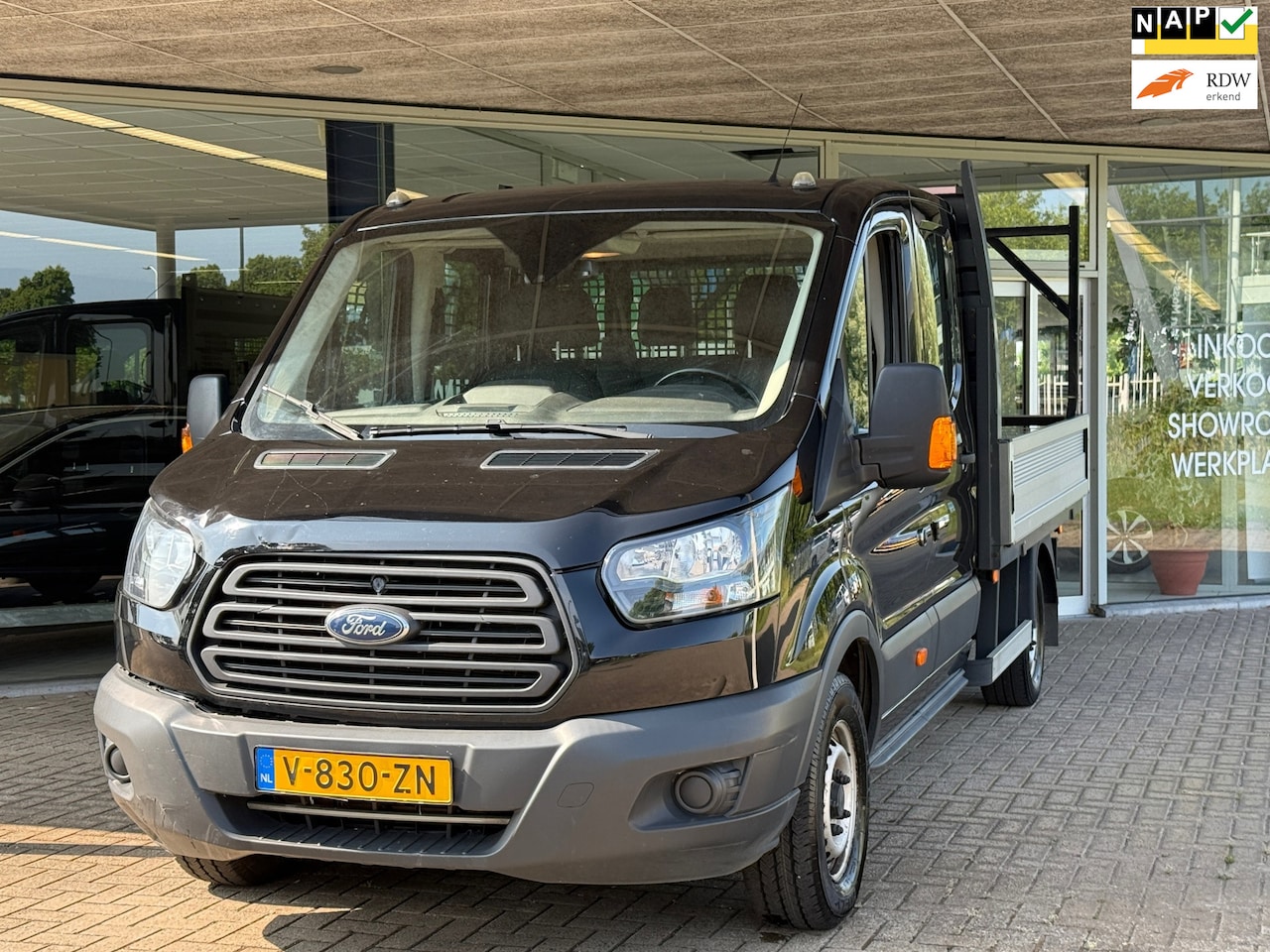 Ford Transit - 350 2.0 TDCI 131pk L3H1 Dubbele Cabine Laadbak Euro 6 - AutoWereld.nl