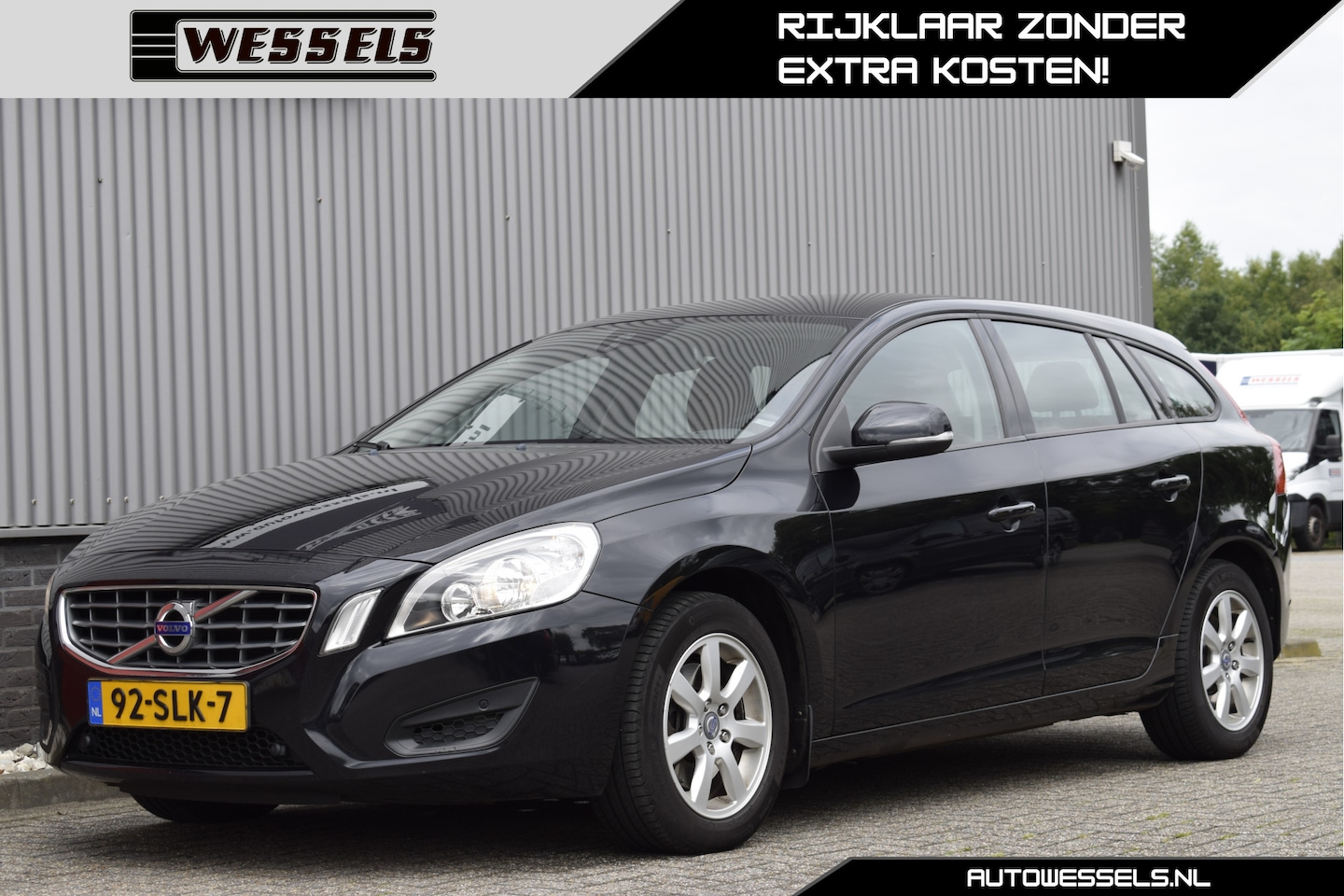 Volvo V60 - 1.6 T4 Kinetic Leder, Trekhaak, Navi, Cruise, Automaat - AutoWereld.nl