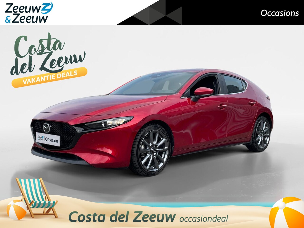 Mazda 3 - 2.0 e-SkyActiv-X M Hybrid 180 Comfort met Bose | Uitstekende staat! | Stoelverwarming | Na - AutoWereld.nl
