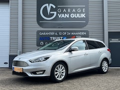 Ford Focus Wagon - 1.0 Titanium 125PK Navi, Clima, Cruise, Isofix, Carplay, Stoel+StuurVerwarming, Parkeerhul