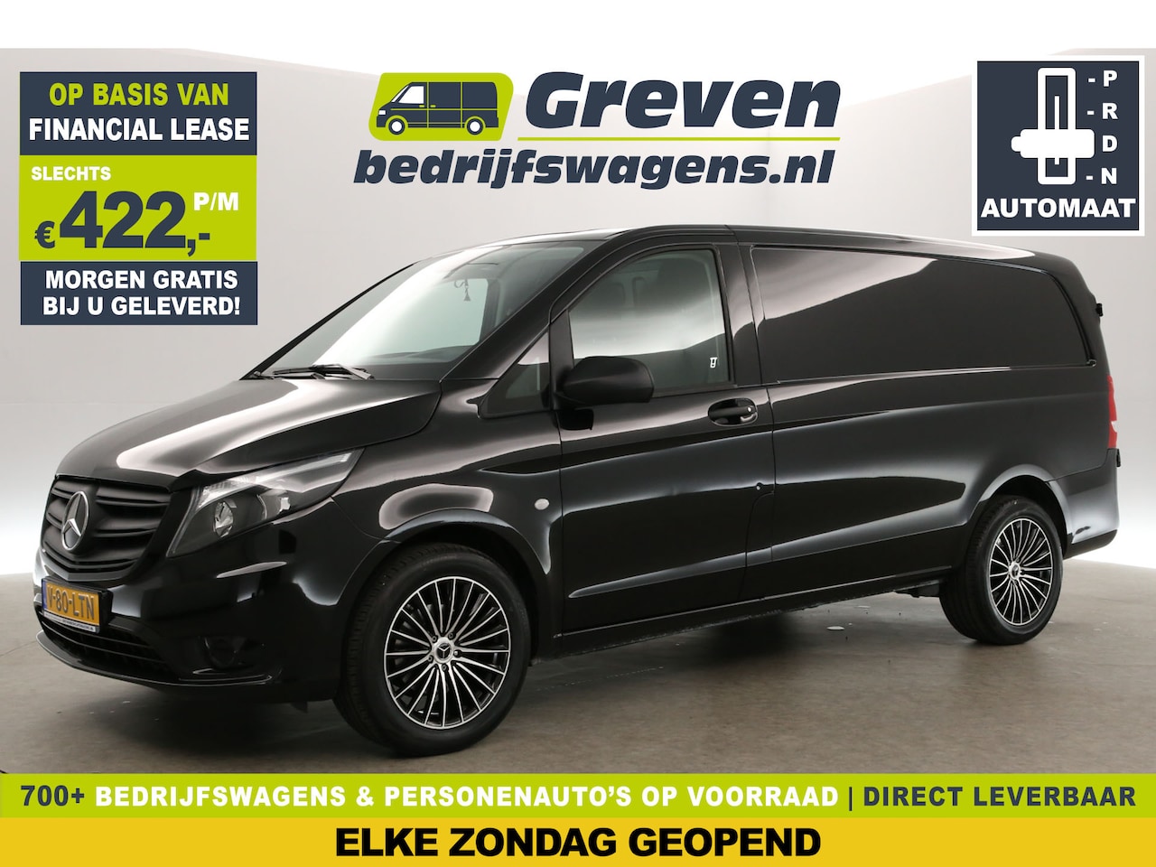Mercedes-Benz Vito - 114 CDI Lang Automaat Airco Cruise Carplay Camera Trekhaak 18"LMV Navigatie 3 Persoons - AutoWereld.nl