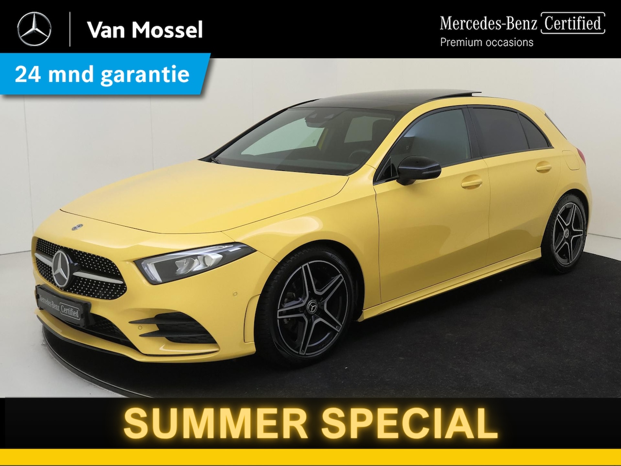 Mercedes-Benz A-klasse - 180 Business Solution AMG / Panoramadak/ Night/ Wegklapbare trekhaak - AutoWereld.nl
