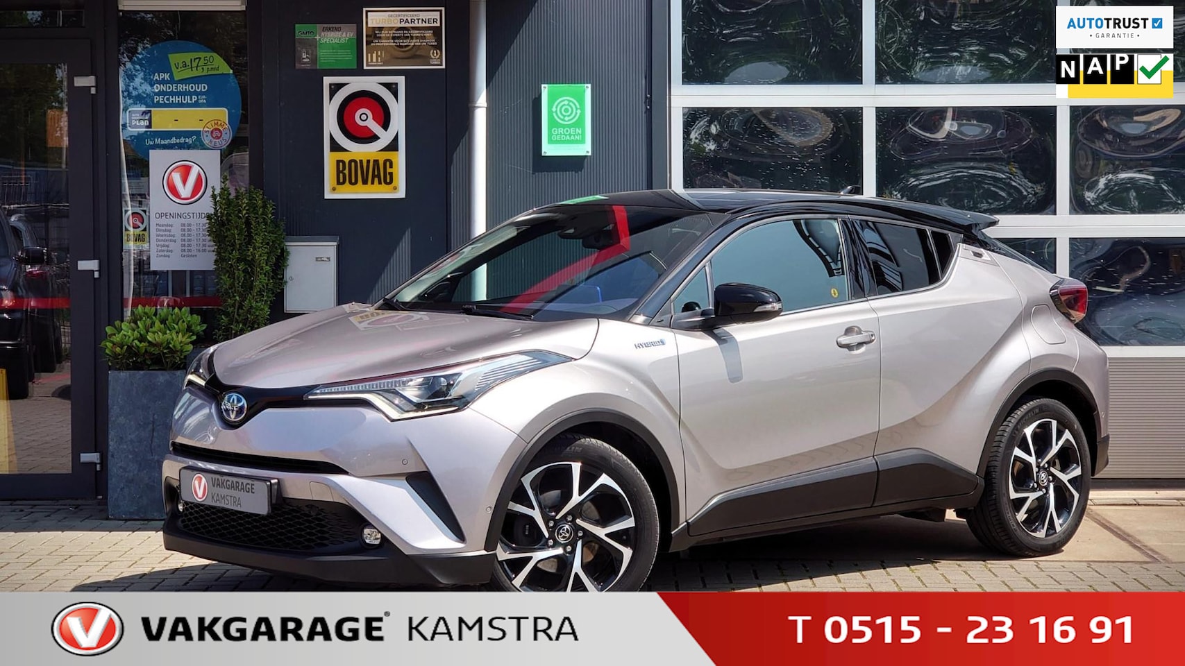 Toyota C-HR - 1.8 Hybrid Bi-Tone Navi/Clima/Cruise/Camera/DAB+ - AutoWereld.nl