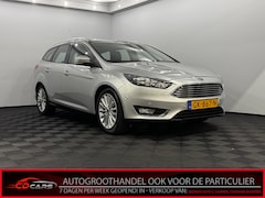 Ford Focus Wagon - 1.0 Titanium Edition Clima, Parkeersensoren, Navi, Cruise control, Keyless start, Lichtmet
