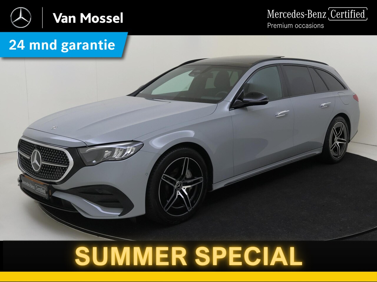 Mercedes-Benz E-klasse Estate - 300 e AMG Line / Panoramadak/ Night/ Burmester/ SUPERSCREEN/ El. Trekhaak/ Verlichte Grill - AutoWereld.nl