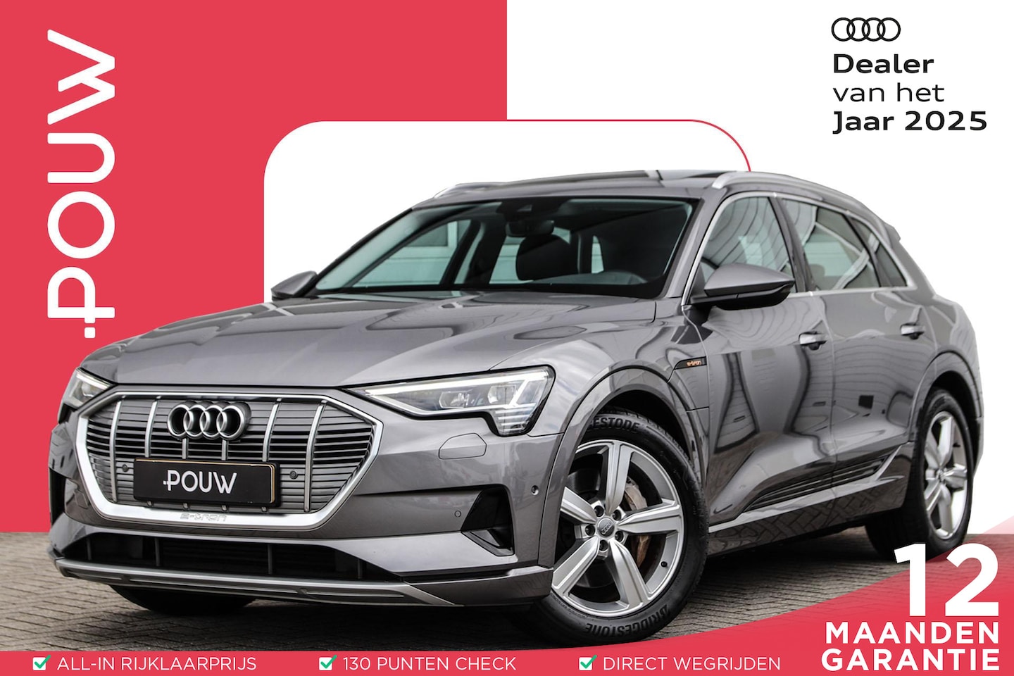 Audi e-tron - 50 quattro 313pk Business Edition Plus 71 kWh | Panoramadak - AutoWereld.nl