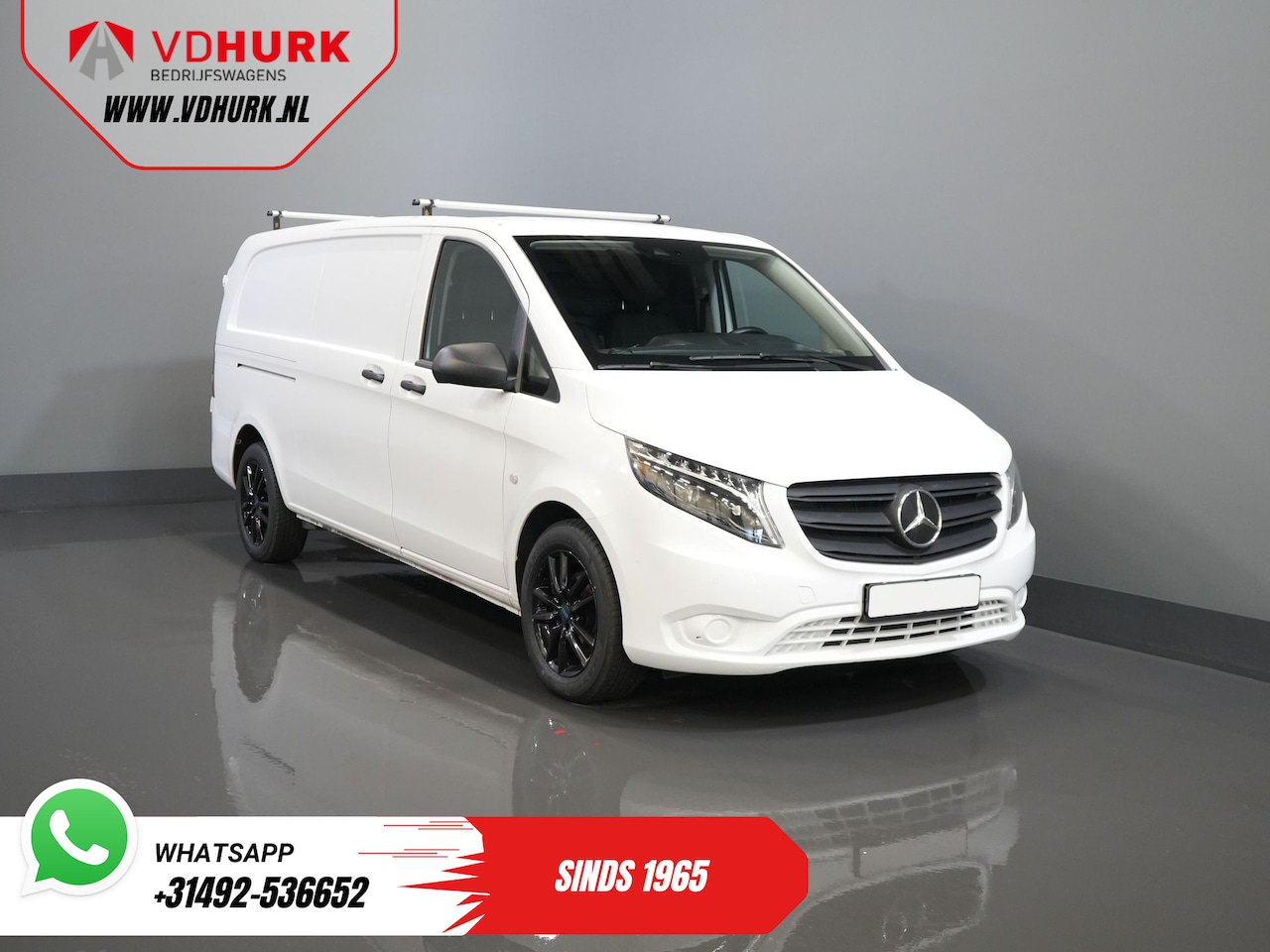 Mercedes-Benz Vito - 116 CDI Aut. L3 BPM VRIJ LED/ Carplay/ Standkachel/ LMV/ Cruise/ Camera/ PDC/ Trekhaak - AutoWereld.nl