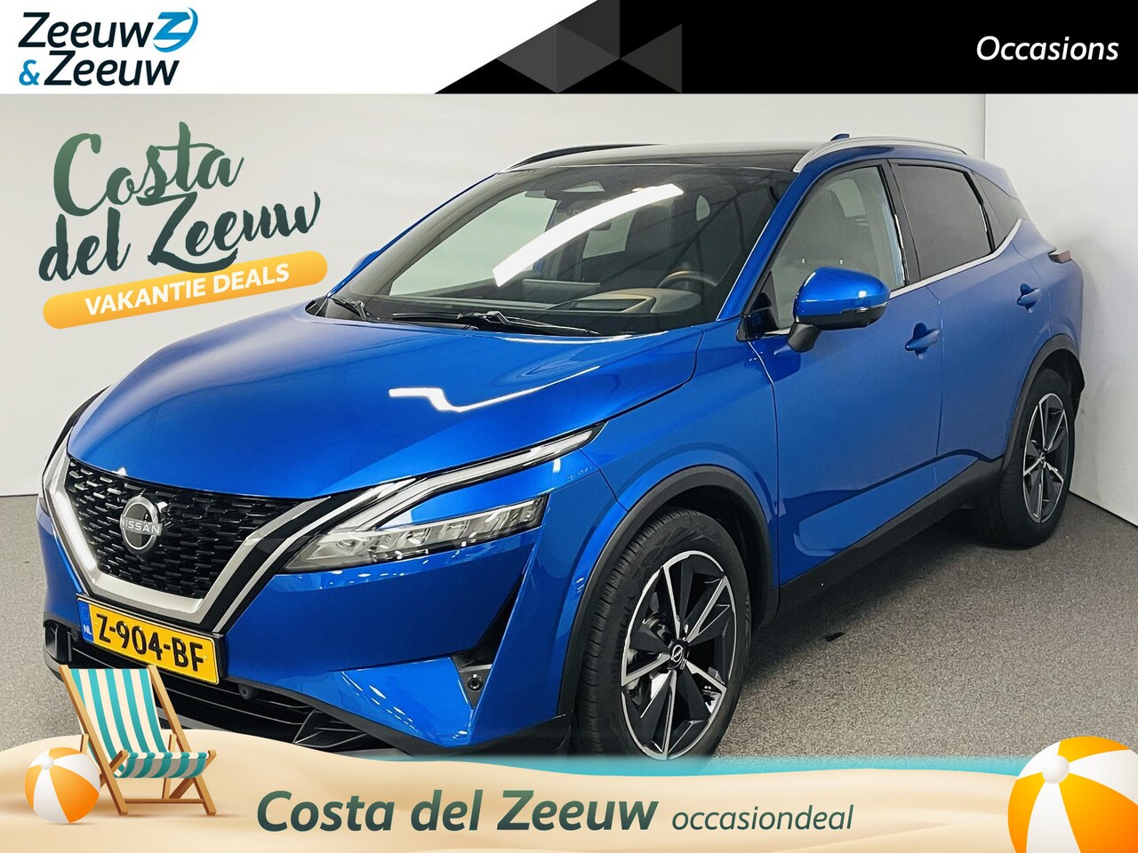 Nissan Qashqai - 1.3 MHEV Xtronic Tekna Automaat Airco navi parkeersensoren camera apple carplay android au - AutoWereld.nl
