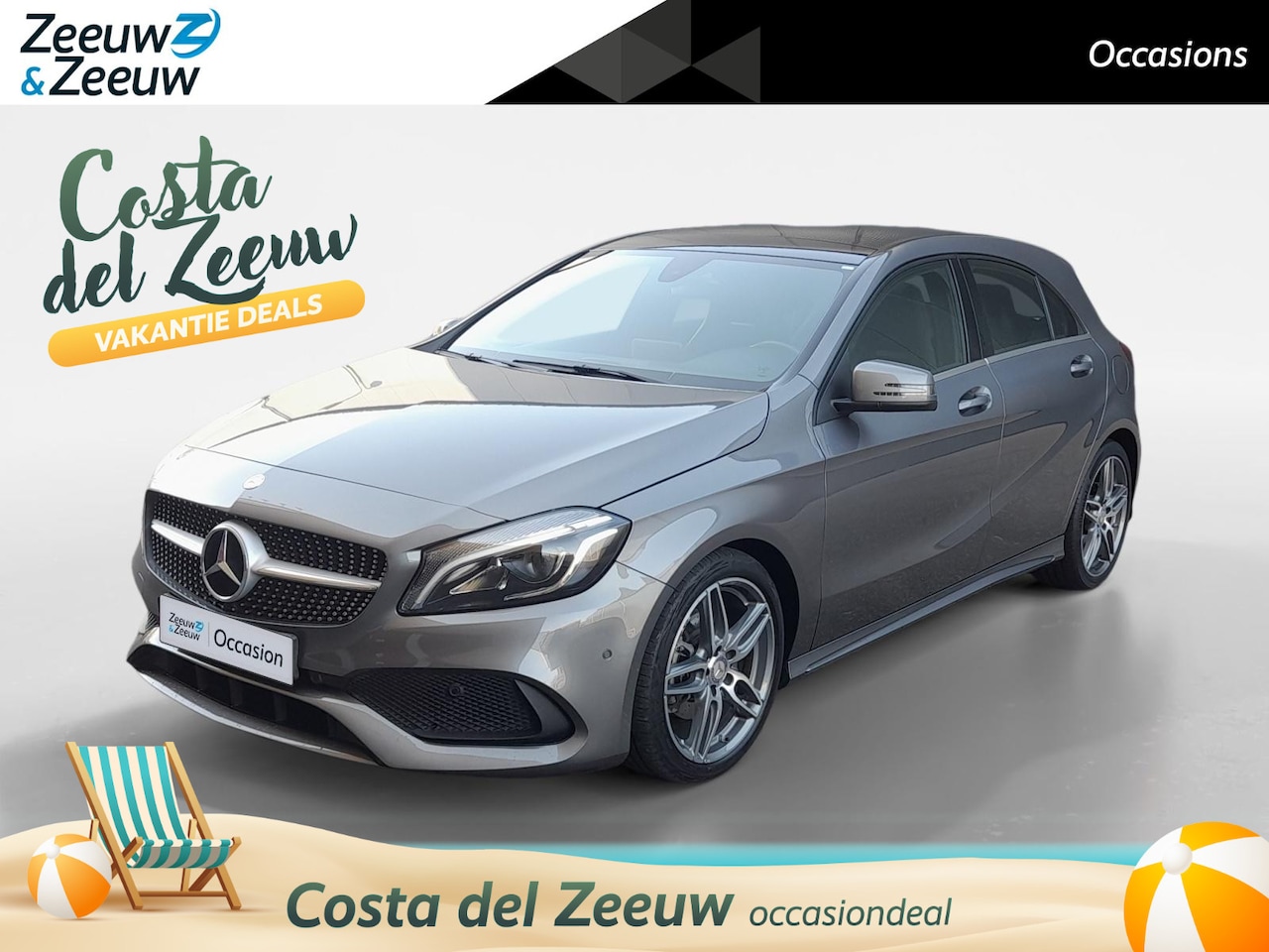 Mercedes-Benz A-klasse - 160 Ambition | Automaat | Panorama Dak | Navigatie | NAP | AMG-Pakket | Stoelverwarming - AutoWereld.nl
