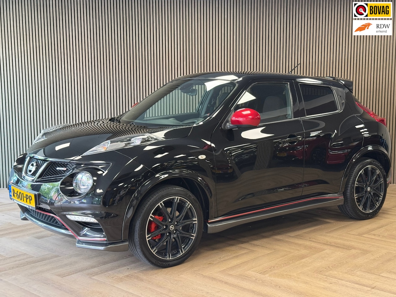Nissan Juke - 1.6 Turbo NISMO CRUISE NAVI CAMERA AIRCO REGENSENSOR - AutoWereld.nl