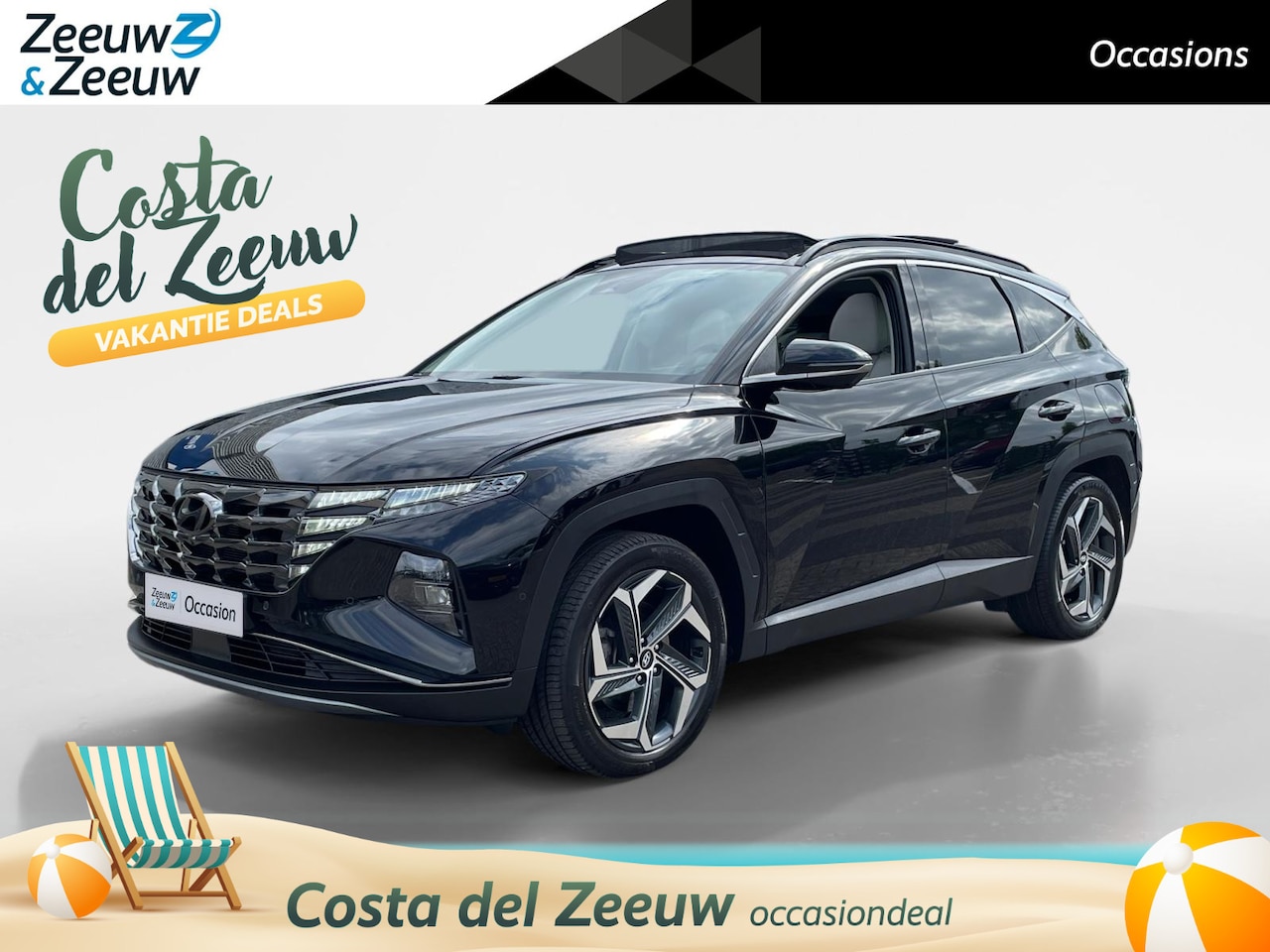 Hyundai Tucson - 1.6 T-GDI PHEV Premium Sky 4WD | Full options! | Licht interieur! | Navi | Leder | Panoram - AutoWereld.nl