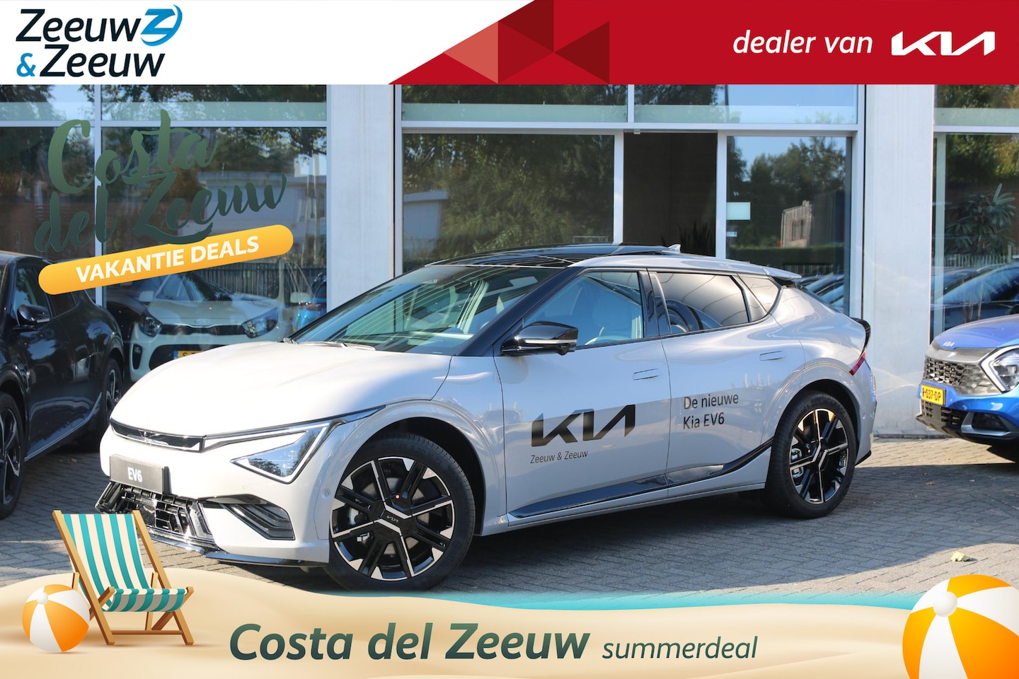Kia EV6 - GT-Line AWD 84.0 kWh | Facelift | Nu te bestellen | Navi | Camera | Climate Control | €500 - AutoWereld.nl