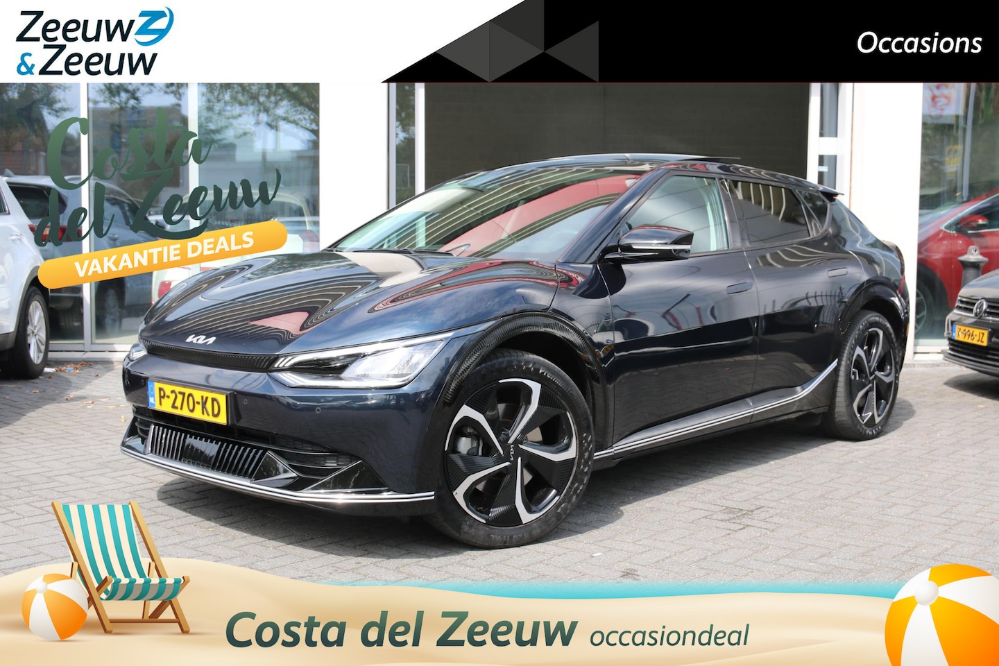 Kia EV6 - Plus Advanced 77.4 kWh Kia EV6 Plus Advanced 77 kWh  | Airco | Navi | Camera | | Lederen b - AutoWereld.nl
