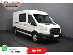 Ford Transit - 2.0 TDCI 130 pk L3H2 DC Dubbel Cabine 7 Pers./ Riem V.V./ Adapt. Cruise/ CarPlay/ PDC/ Nav