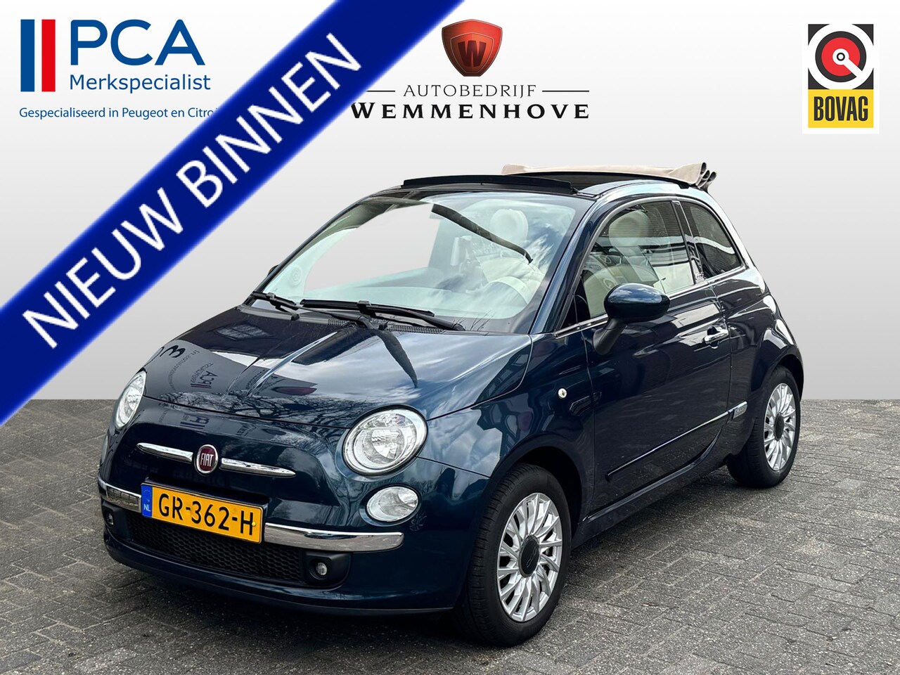 Fiat 500 C - 1.2 Lounge Cabrio/Lichtmetalen velgen/Airco - AutoWereld.nl