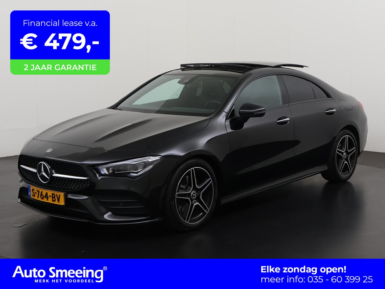 Mercedes-Benz CLA-Klasse - 200 Premium Plus AMG Night | Panoramadak | Mem stoel | Carplay | Multibeam LED | Zondag op - AutoWereld.nl