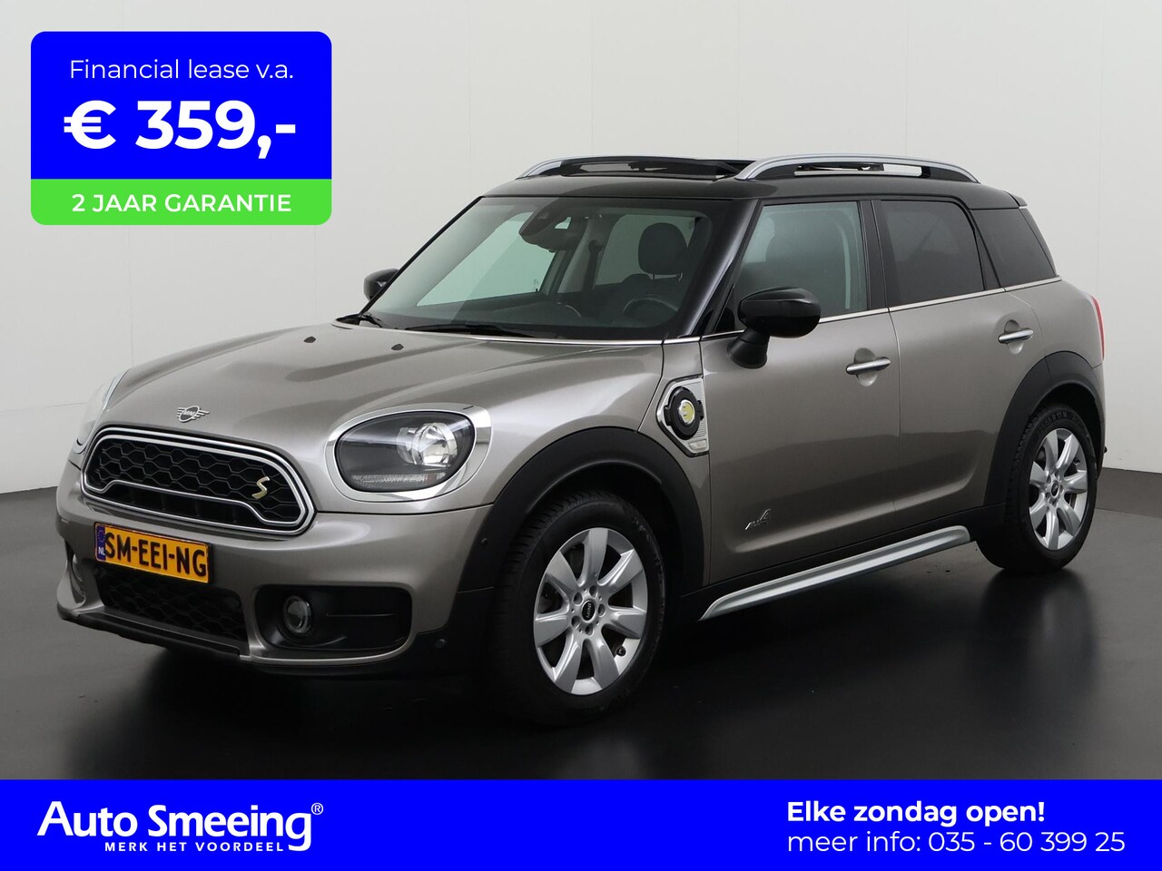 MINI Countryman - Mini Cooper S E ALL4 | Panoramadak | Leder | Elek achterklep | Zondag Open! - AutoWereld.nl