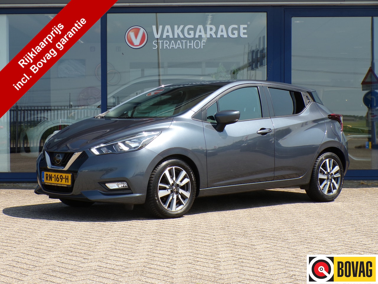 Nissan Micra - 0.9 IG-T N-Connecta 0.9 IG-T N-Connecta, Bluetooth / Navigatie / Sensoren + Camera / Climate Control / 16'' LM - AutoWereld.nl