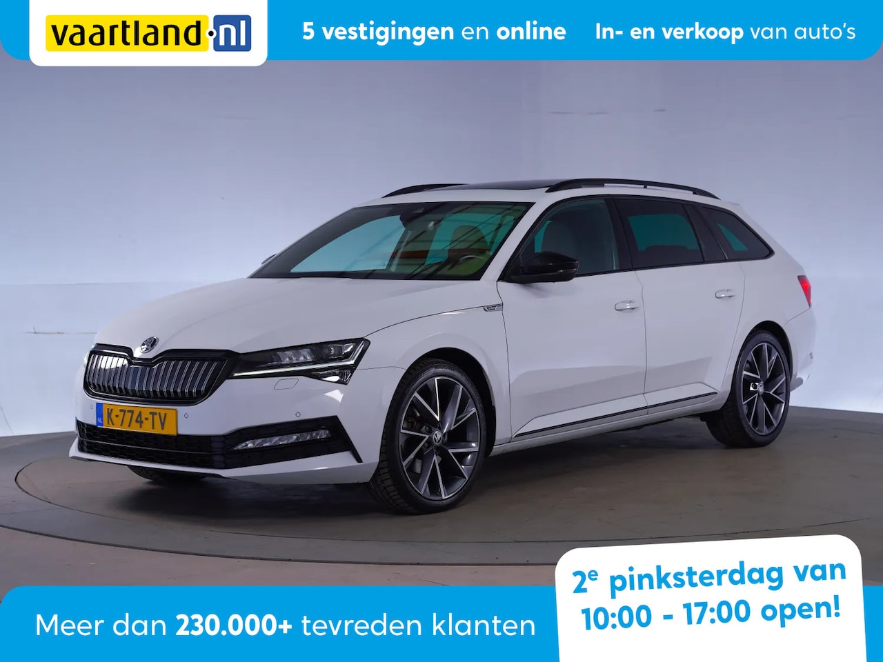 Skoda Superb Combi - 1.4 TSI iV PHEV Sportline Business [ Panorama Virtual Memoryseats Alcantara/leder ] - AutoWereld.nl