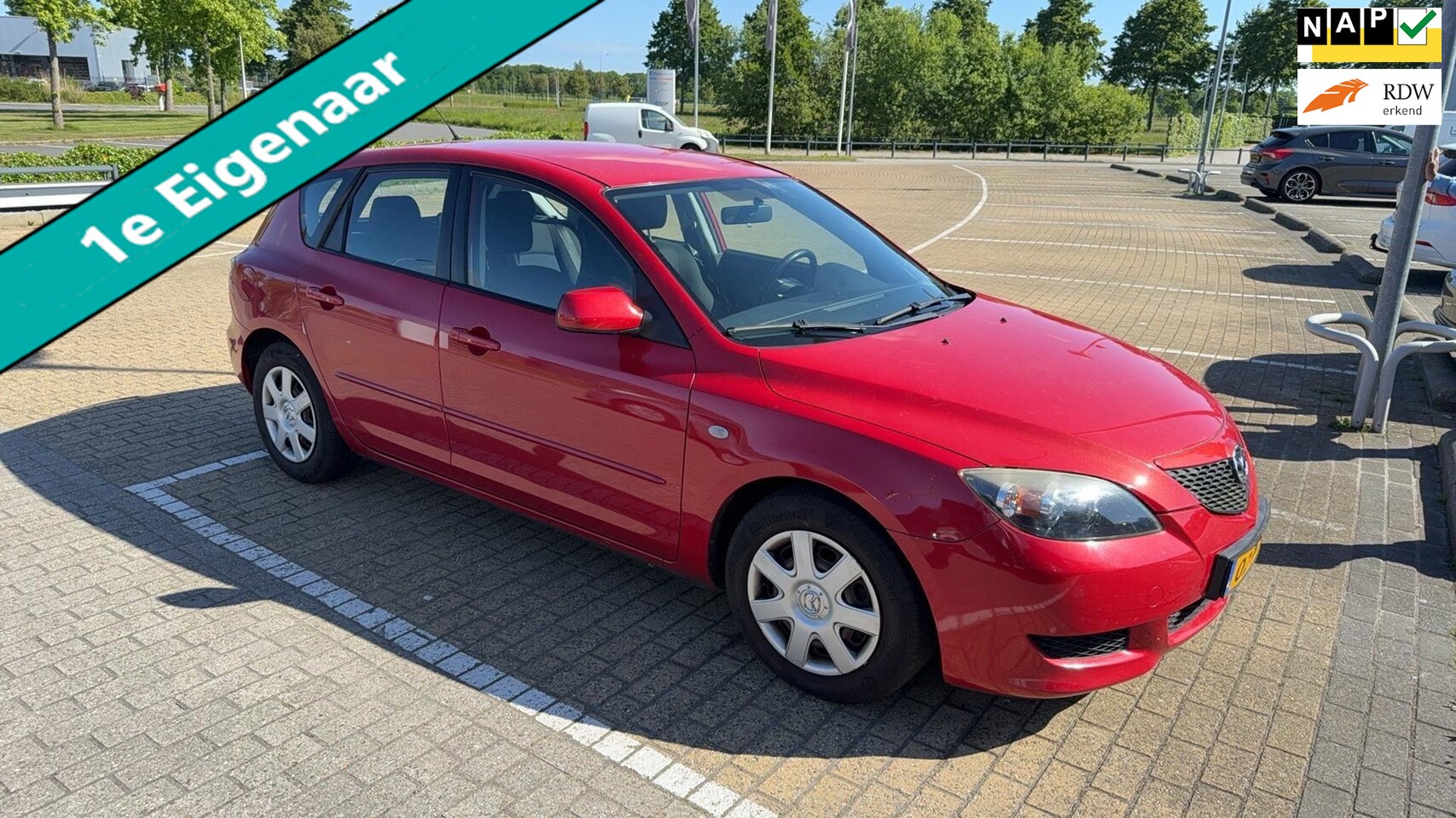 Mazda 3 Sport - 1.6 Touring 5-deurs 1e eigenaar 140.000km Airco Trekhaak 1200kg. - AutoWereld.nl