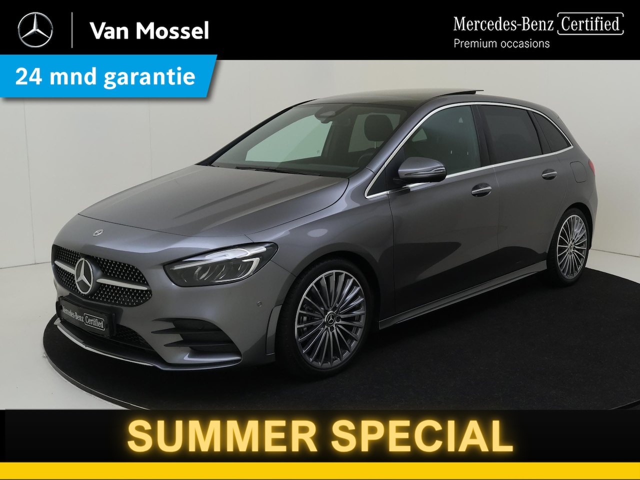 Mercedes-Benz B-klasse - 180 AMG Line / Pano / 19'' Multispaak / Privacy Glass / Parkeer Camera / - AutoWereld.nl