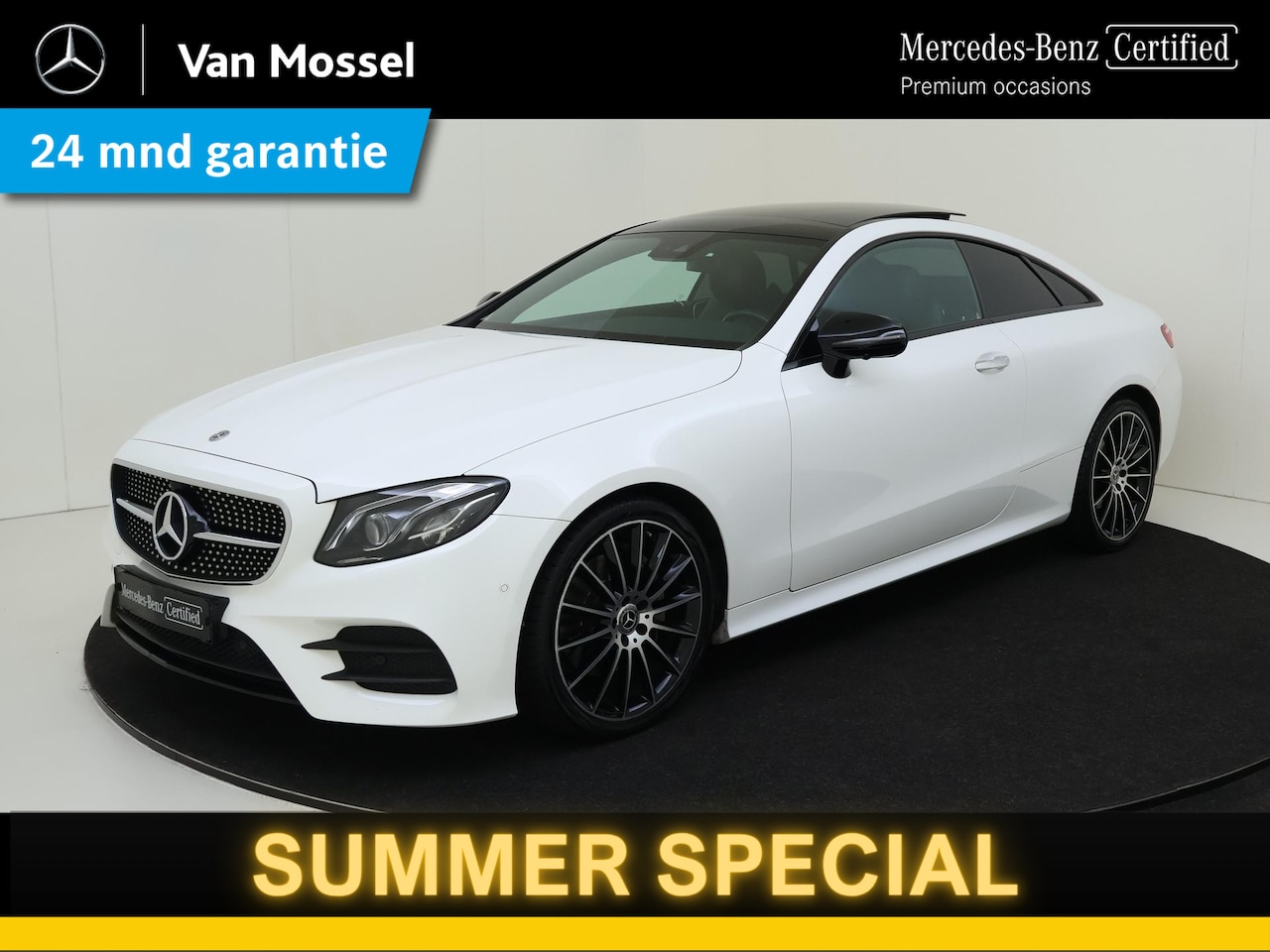 Mercedes-Benz E-klasse Coupé - 200 Premium Plus AMG /Panoramadak / Night pakket/ 20 Inch / Burmester /Memory stoelen - AutoWereld.nl