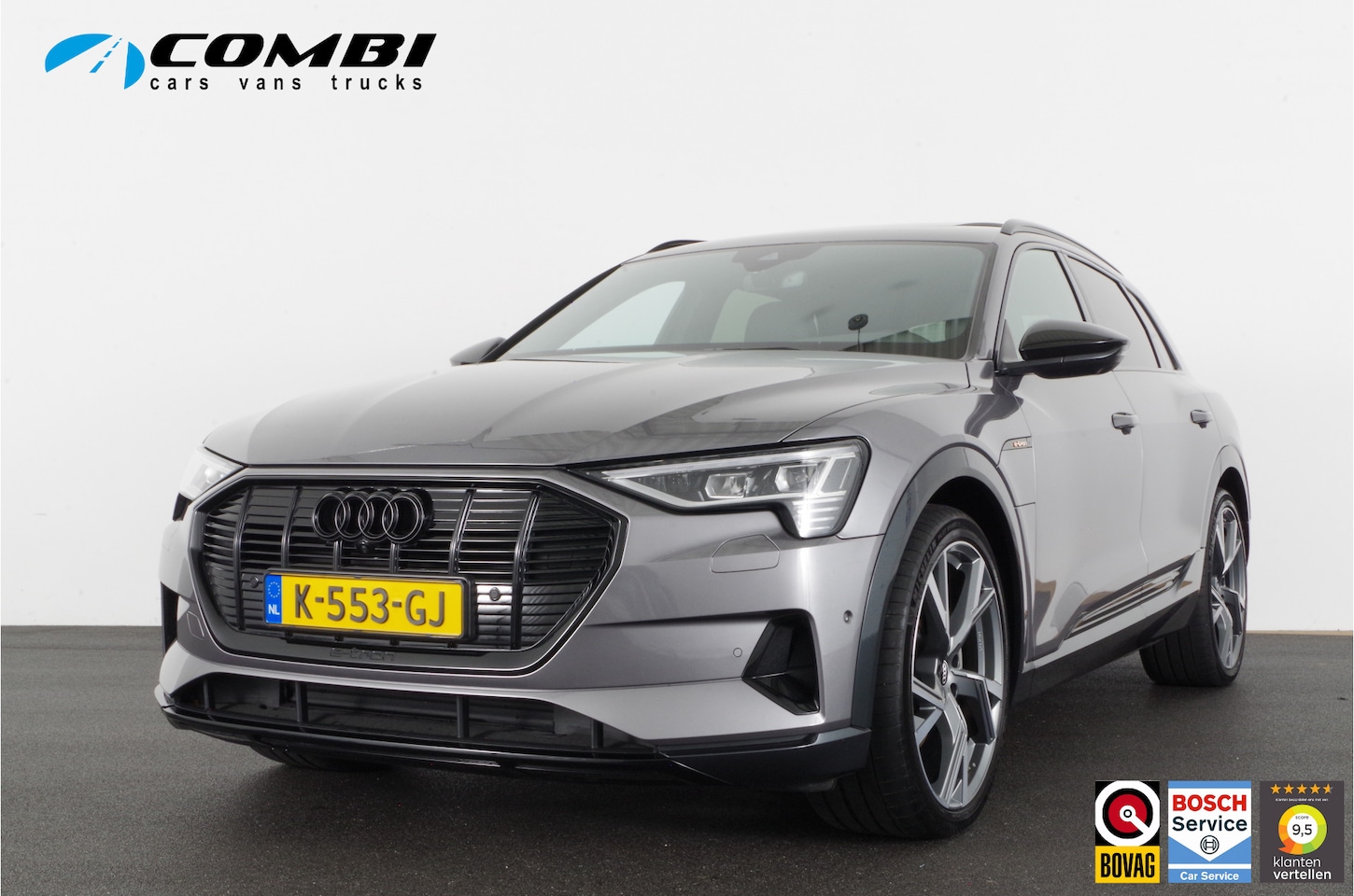 Audi e-tron - 55 quattro 95 kWh Business edition Plus > B&O/360º/22inch/Matrix/Leer/Pano.schuif//Virtual - AutoWereld.nl