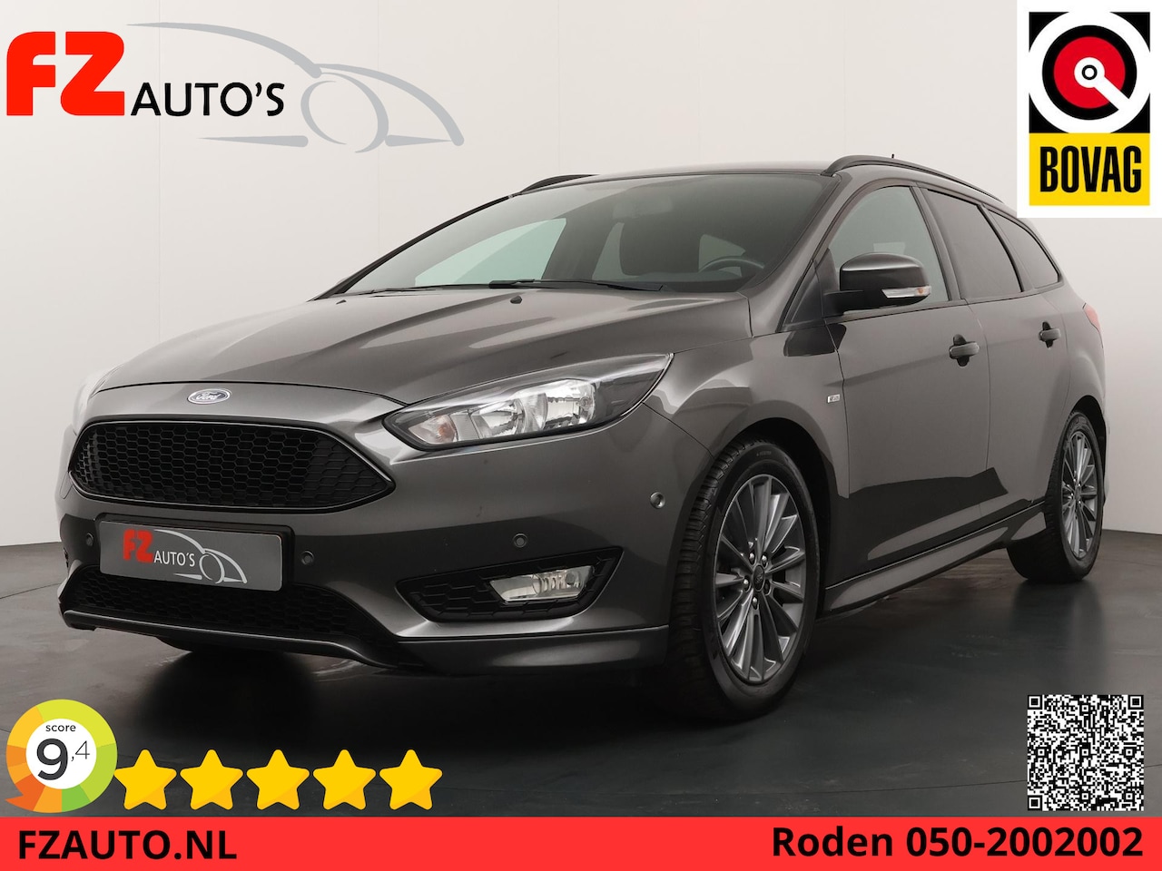 Ford Focus Wagon - 1.0 | Parkeersensoren V+A | Airco | Trekhaak | Navigatie | - AutoWereld.nl