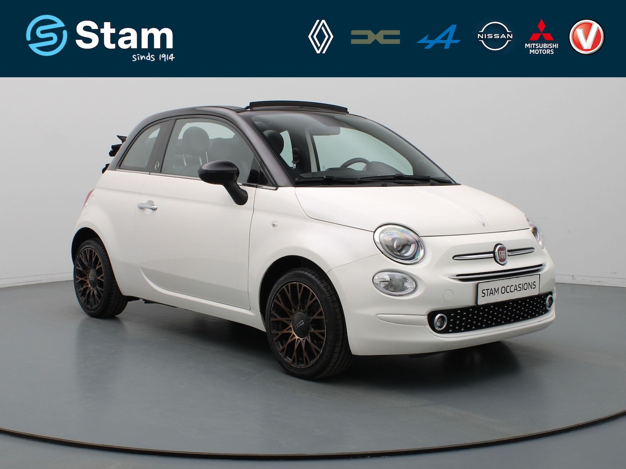 Fiat 500 C - 85pk TwinAir Turbo Sport Cruise | Carplay | Navi | Parkeersens. achter | Panoramadak - AutoWereld.nl