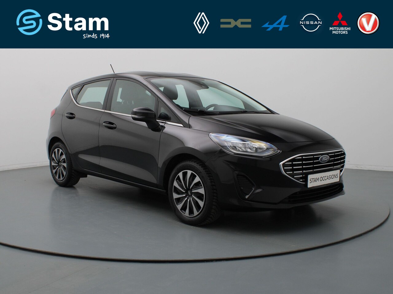 Ford Fiesta - 1.0 EcoBoost Hybrid Titanium Carplay | Climate | Cruise | Navi | Parksens. achter - AutoWereld.nl