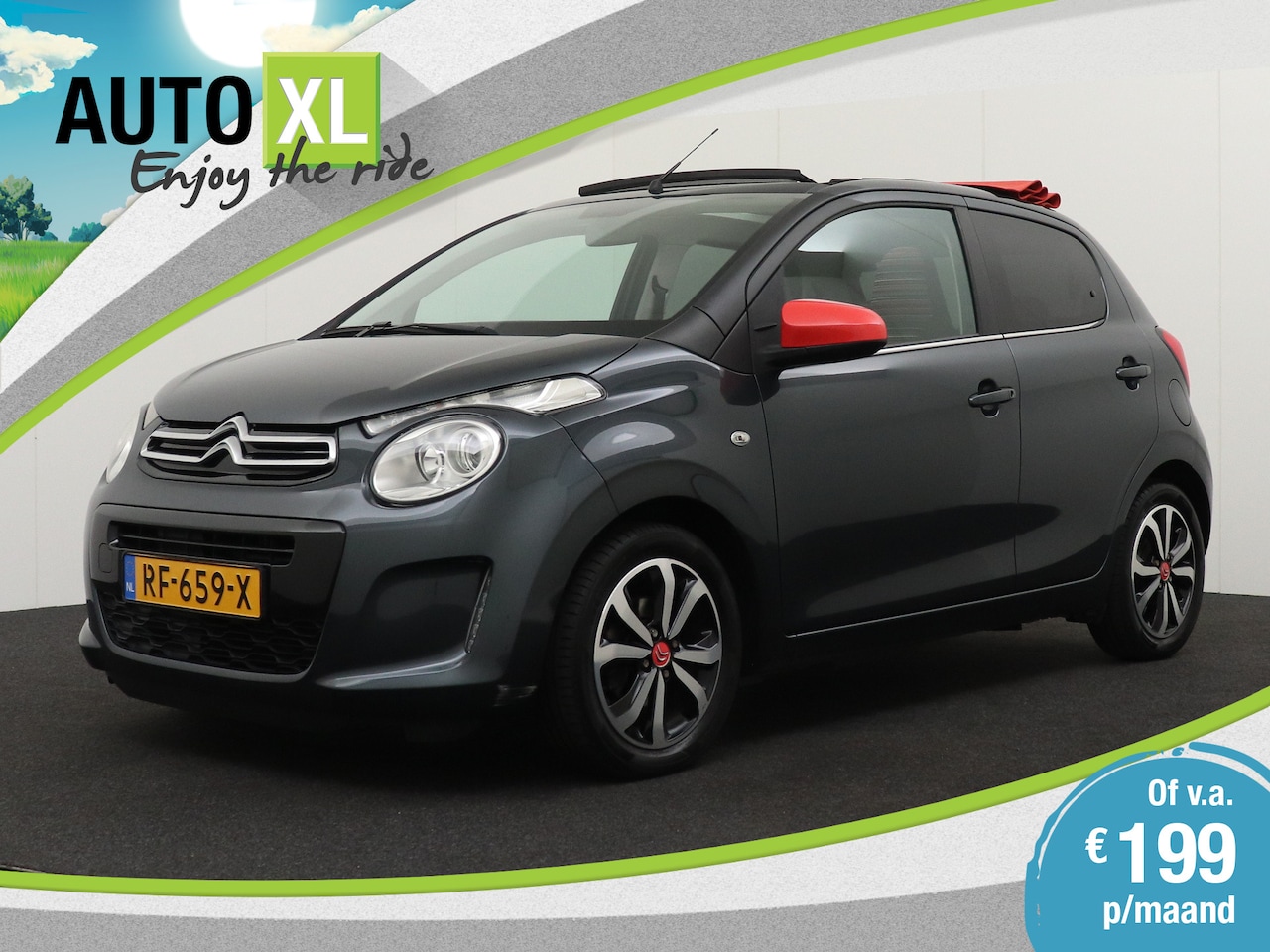 Citroën C1 - 1.0 e-VTi Airscape Shine Cabrio Camera Stoelverw. Navi - AutoWereld.nl
