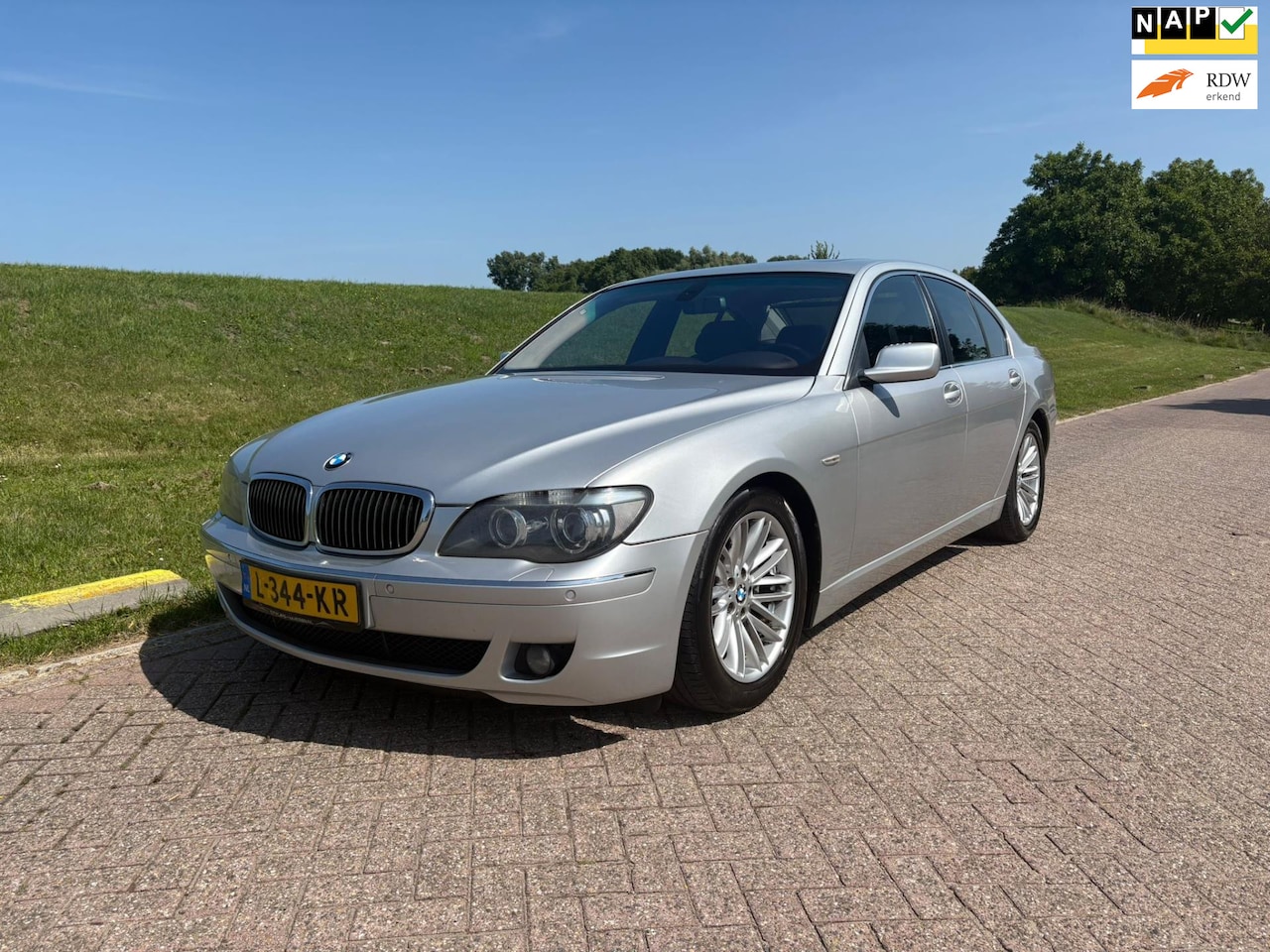 BMW 7-serie - 750i Zwart Leer Onderhoudsboekje Standkachel alle sleutels zeer netjes youngtimer - AutoWereld.nl