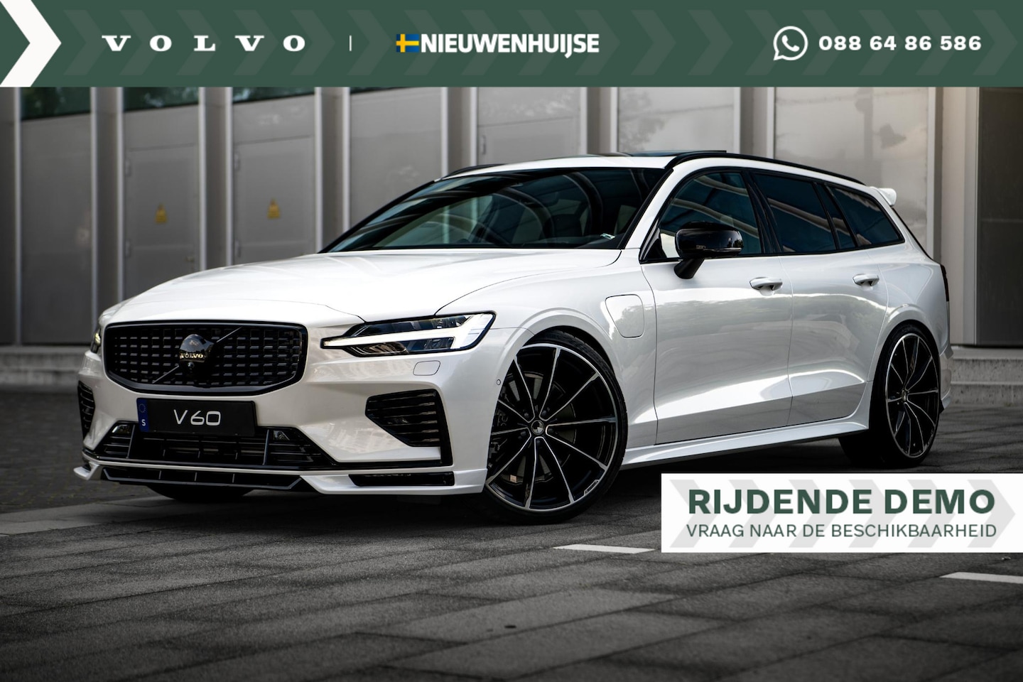 Volvo V60 - 2.0 T8 Plug-in hybrid AWD Ultra Dark | HEICO Exterieur Styling | Heico Uitlaat | Uniek | B - AutoWereld.nl