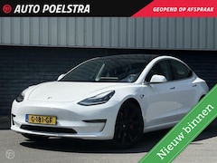 Tesla Model 3 - Performance AWD 75 kWh Panoramadak 20" Zwart Leder incl. BTW