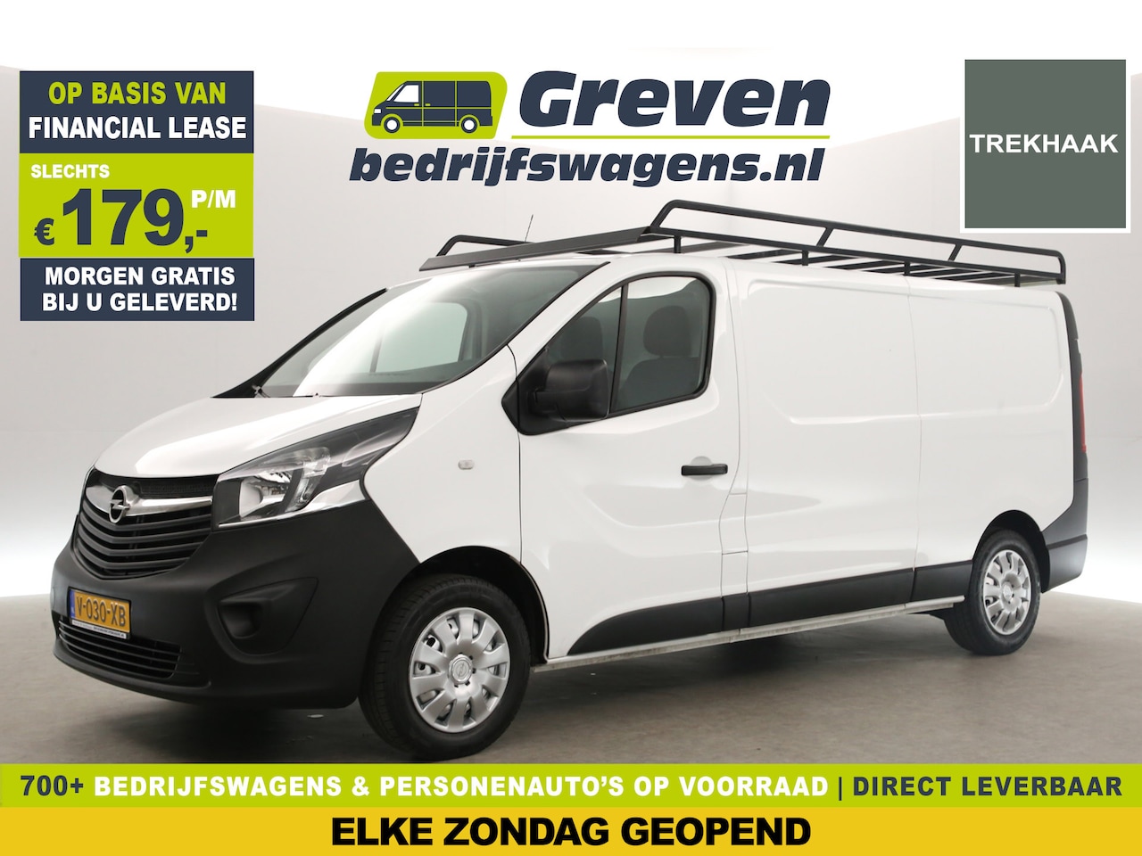 Opel Vivaro - 1.6 CDTI L2H1 Airco Cruise Navigatie Trekhaak Imperiaal PDC 3 Persoons Elektrpakket - AutoWereld.nl
