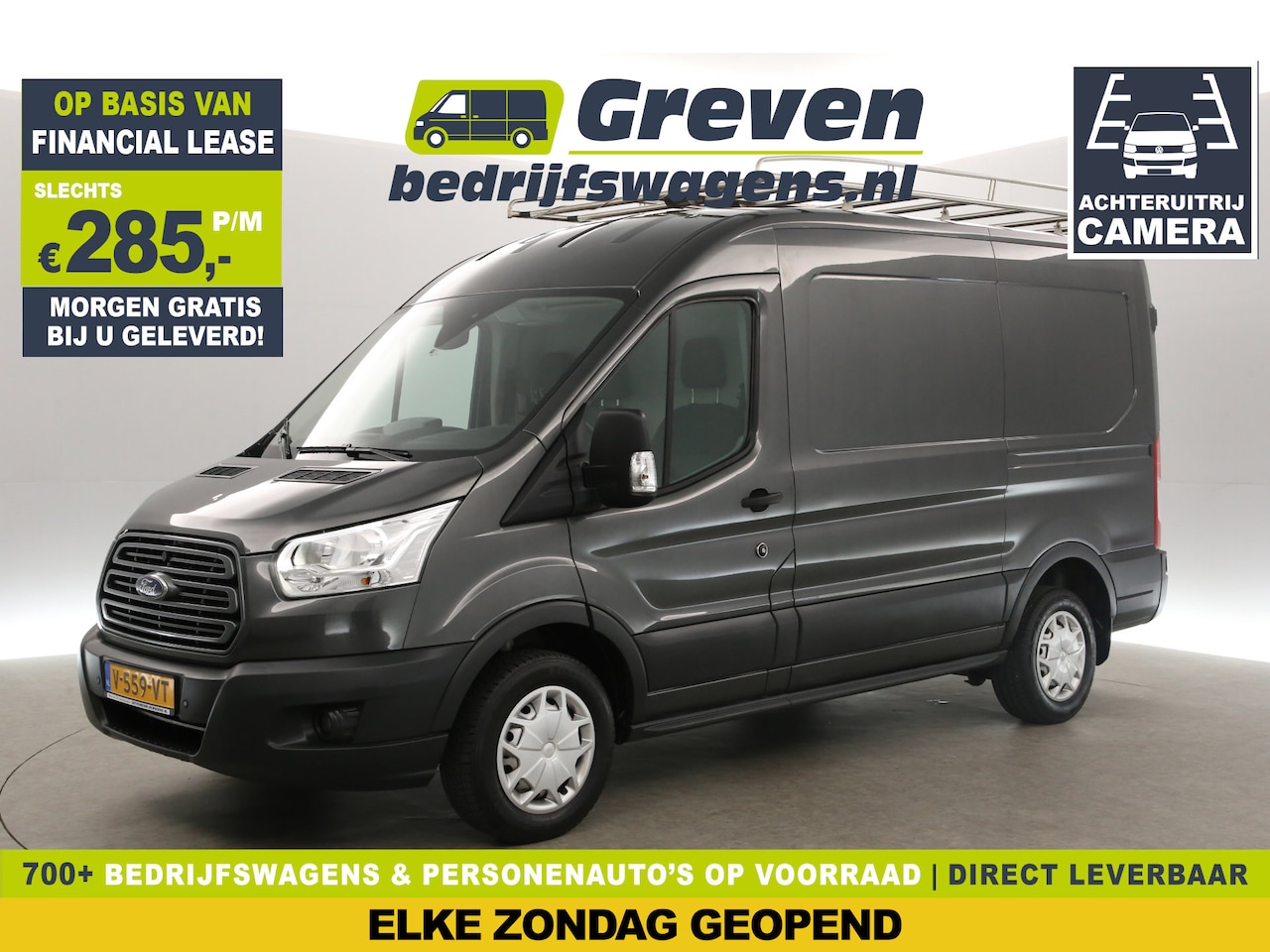 Ford Transit - 330 2.0 TDCI L2H2 Trend 170PK 2800KG Trekgew. Trekhaak Airco Camera Cruise Imperiaal PDC 3 - AutoWereld.nl